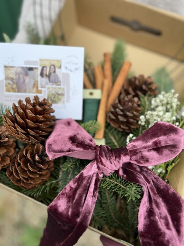 Boîte kit DIY - couronne de sapinage naturel🌲